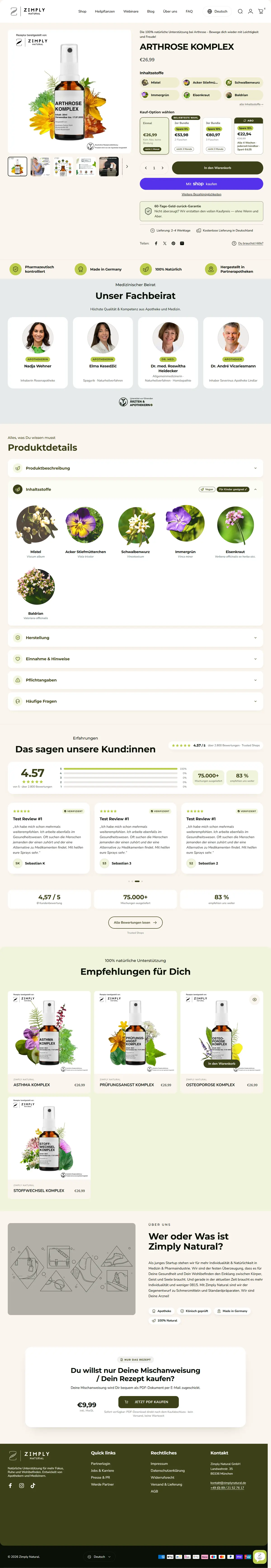 Zimply Natural product page